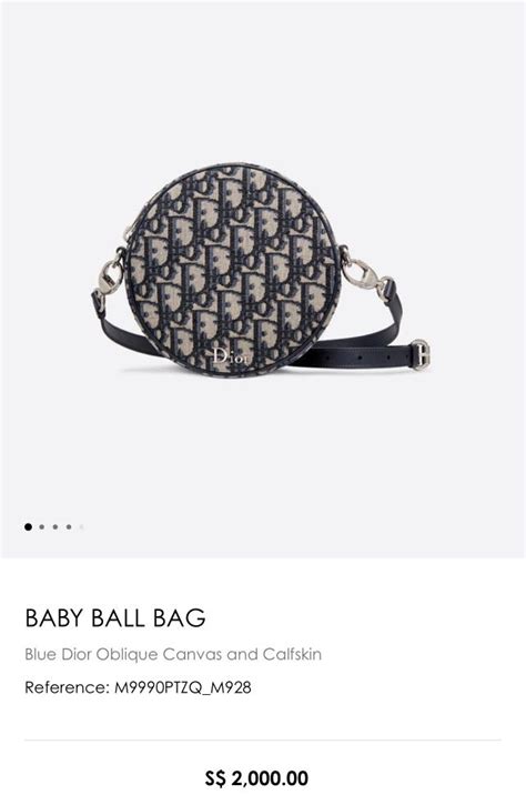 baby ball bag dior|christian dior baby gifts.